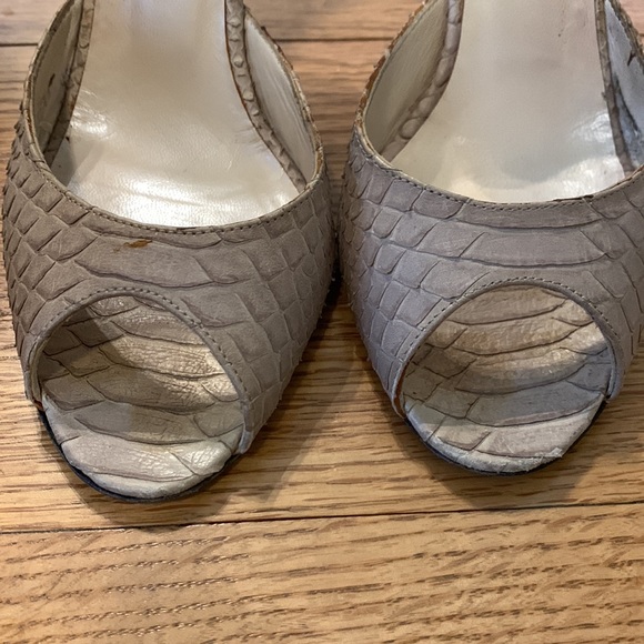 Authentic Christian Dior python peep toe - Picture 5 of 10